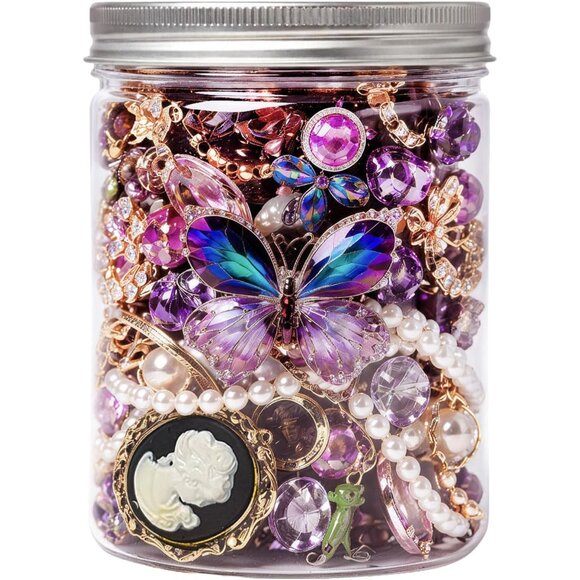 Mystery Jewelry Jar Bundle - 40-45 Piece Surprise Jewelry Box for WomenGift Set